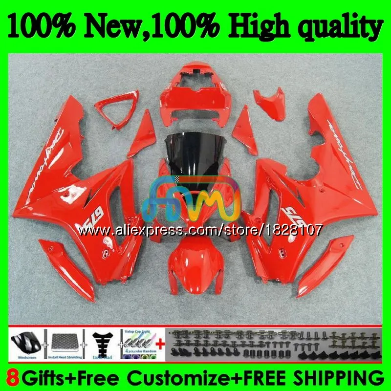 OEM средства ухода за кожей для Triumph Daytona 675 02 03 04 05 глянцевый красный 06 07 08 76BS. 26 Daytona675 2002 2003 2004 2005 2006 2007 2008 обтекатель