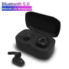 A7 TWS настоящая Беспроводная Bluetooth V5.0 гарнитура стерео Handfree Спортивные Bluetooth наушники с зарядной коробкой для iphone PK X2T i7/i7s
