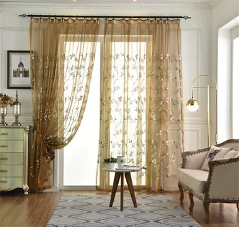 

New style window screen with multi-color thread embroidery