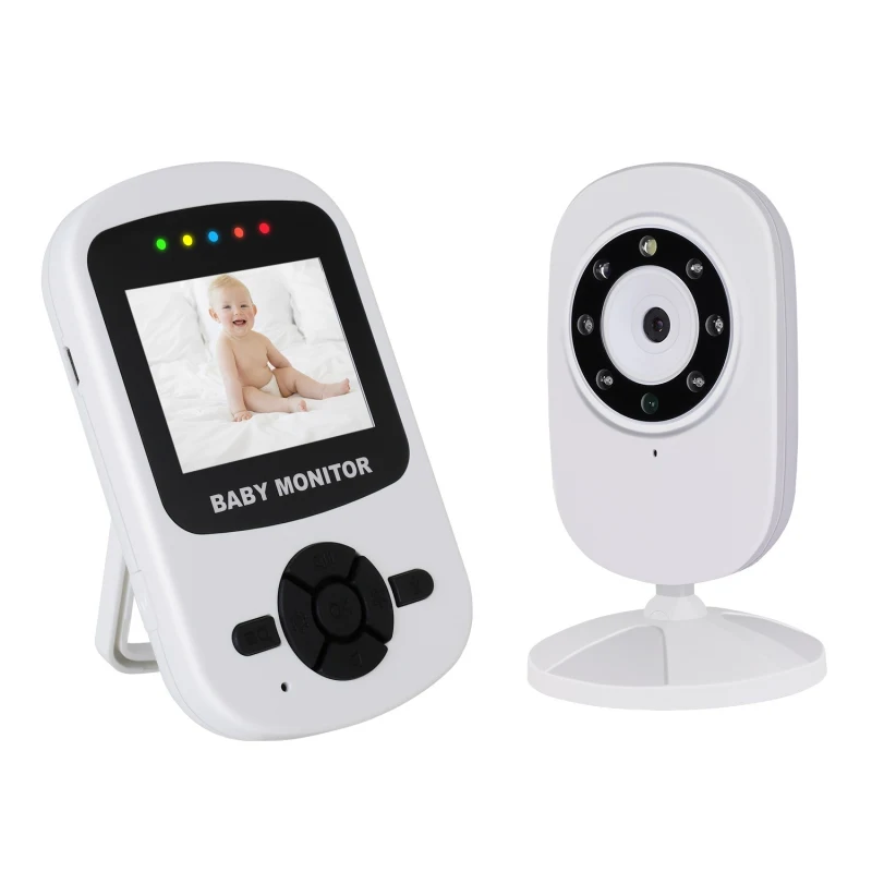 

Video Baby Monitor with Infrared Night Vision 2.4GHz Wireless Transmission Two Way Talk Temperature Sensor High Capacity