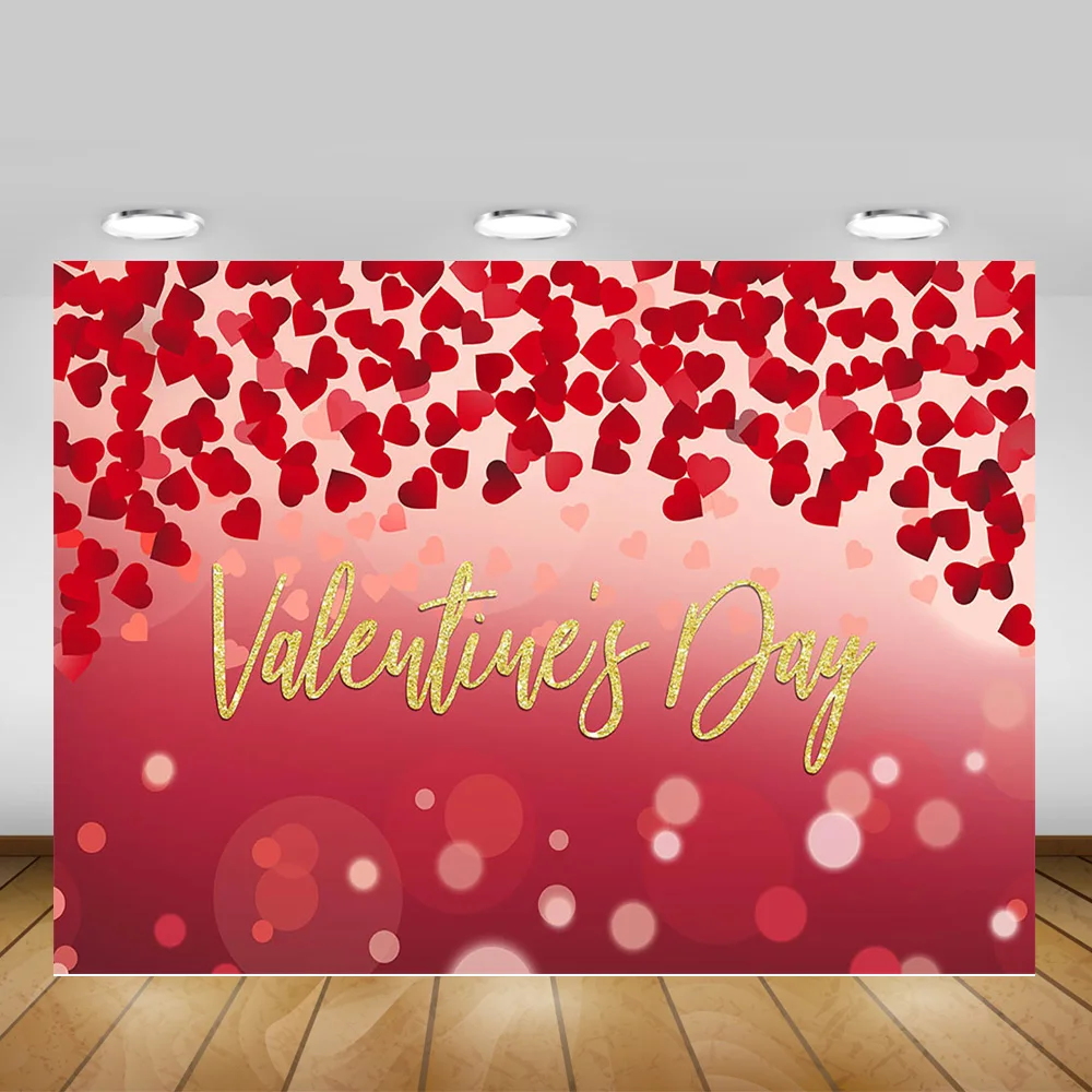 Valentine's Day Photography Background Bokeh Glitter Wedding Bride Backdrop for Photo Studio Love Heart Celebration Anniversary |