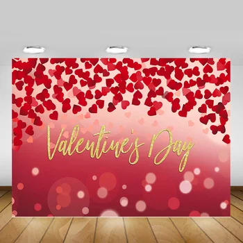 

Valentine's Day Photography Background Bokeh Glitter Wedding Bride Backdrop for Photo Studio Love Heart Celebration Anniversary