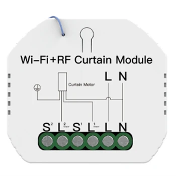 

WiFi Mini Smart Curtain Switch Module Roller Blinds Shutter Motor Smart Life Tuya APP Control Work with Alexa Google