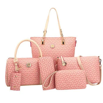 

Handbag Female Women Bags Leather 6 Sets Composite Bag Lady Shoulder Bag 7 Colors 2020 Luxury Famous Brands Fashion Bag