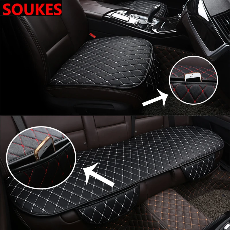 PU Leather Car Accessories Front Rear Seat Cover For Volvo S60 XC90 V40 V70 V50 V60 S40 XC60 XC70 Nissan Qashqai X-TRAIL TIIDA