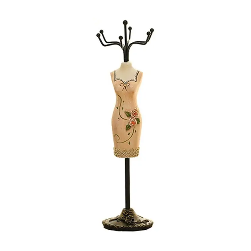 Держатель для серег из смолы, винтажный манекен Cheongsam, Ювелирное Украшение, демонстрационная стойка 72XE