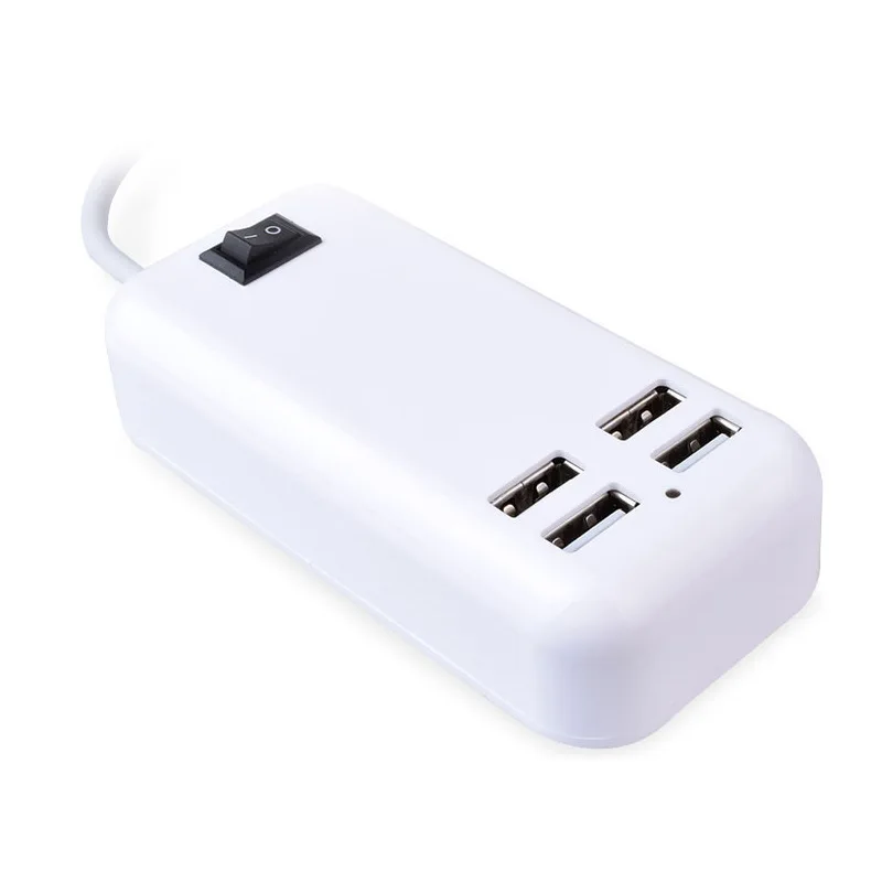 15 Вт 4-порт настольный USB разъем для зарядки мобильного телефона адаптер питания 5V3. 1a смарт-устройство для быстрой зарядки многопортовое зарядное устройство для мобильного телефона
