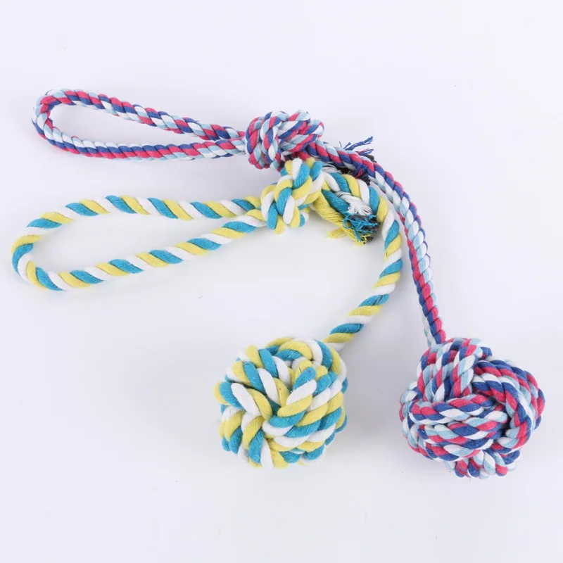 Новая жевательная игрушка с узлом жесткий щенок собака животное тянущаяся война