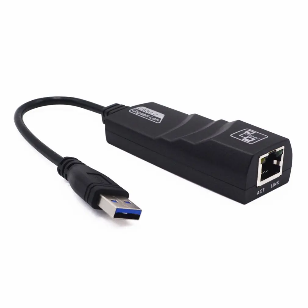 USB Ethernet адаптер Сетевая карта 3 0 к RJ45 Lan гигабитный Интернет для компьютера Macbook