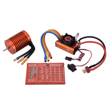 Price SKYRC Leopard 10.0T Brushless Motor 3930KV 60A Brushless ESC LED Programming Card Power System Combo Set For 1/10 RC Car Truck
