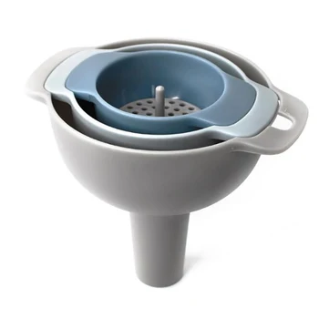 

Four In One Multi-Function Funnel Set Small Medium Large Liquid Funnel Plastic Oil Funnel Kitchen Tool Set