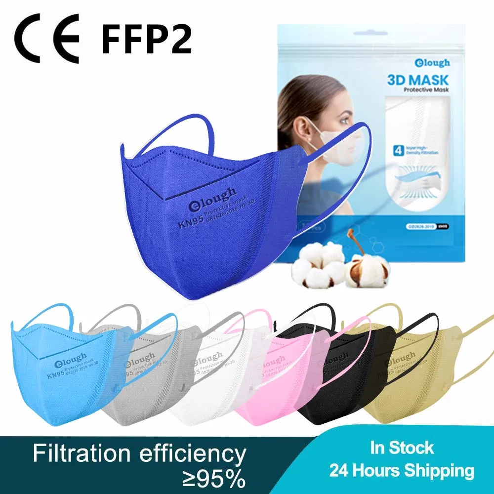 

Маска для лица Mascarilla KN95 FPP2, 4 слоя, фильтрация 100, сертификация CE, кн 95, 10-95% шт.