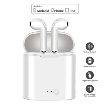 

i7 Tws Headphone Wireless Bluetooth 5.0 Earphone Earbuds With Mic Charging Box Sport Headset Business For Smart Phones