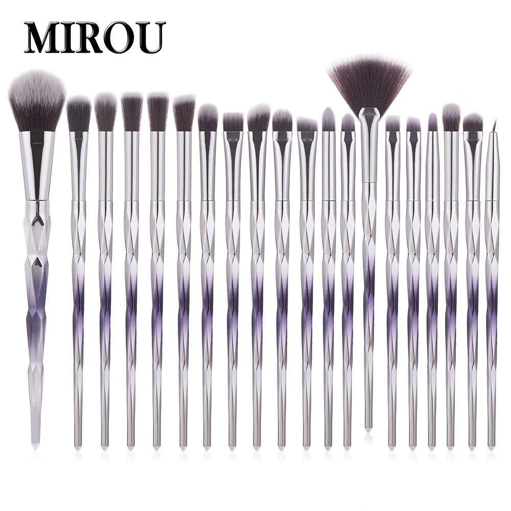 

20pcs New Gradient Color Unicorn Makeup Brush Sets Makeup Blending Details Eye Shadow Powder Set high quality professional makeu