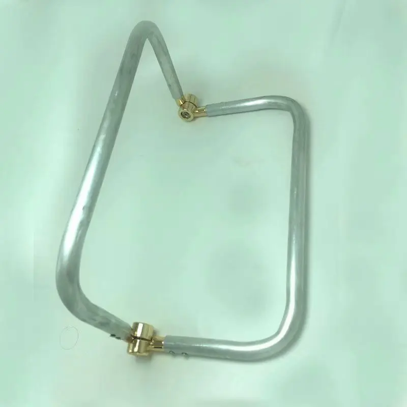 

12 inch metal frame aluminum tubular internal hinge Bag frame purse frame Gold