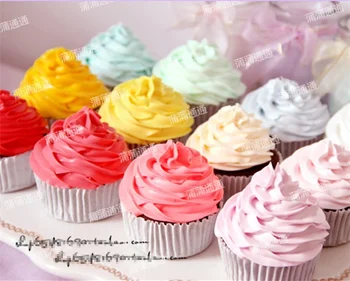 

26 Colour Artificial fake cake simulation model decorative mini cupcake kitchen dessert decoration furnishings photography props
