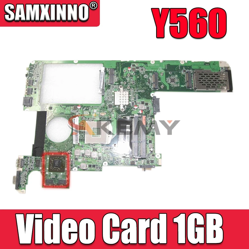 Akemy 11S1101213 Laptop Motherboard For Lenovo Y560 DAKL3AMB8E0 HM55 DDR3 HD5000 Video Card 1GB Main Board full works | Компьютеры и