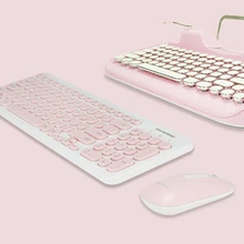 2,4G Беспроводная Бесшумная клавиатура и мышь Мини мультимедийная полноразмерная клавиатура мышь комбо набор для ноутбука настольного ПК KM520