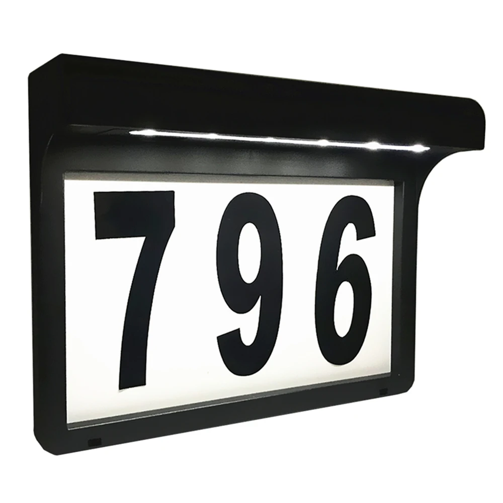 house number wall light