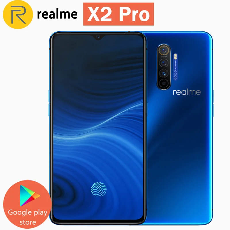 Realme X2 PRO 6 5 дюймов Супер AMOLED экран 8 ГБ + 128 Snapdragon 855 плюс Восьмиядерный 64 мп