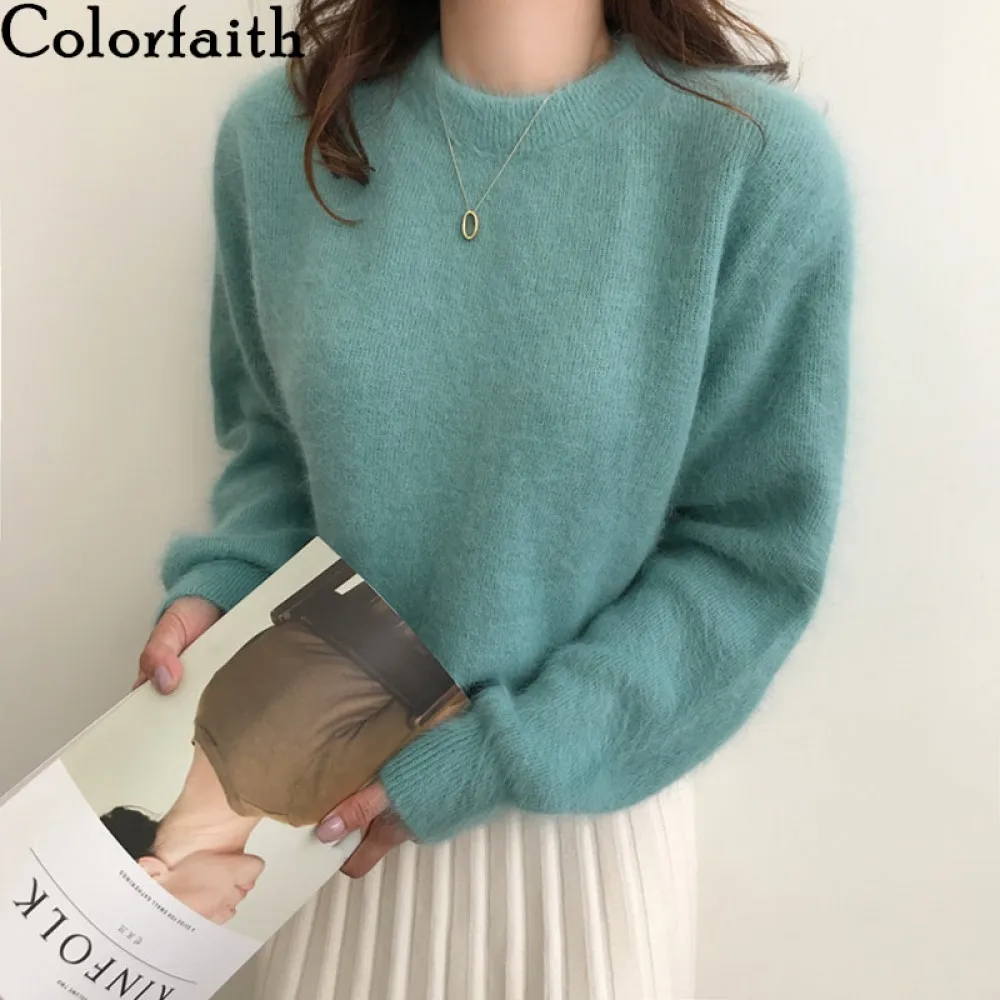 Colorfaith 2020 Autumn Winter Women Sweaters Pullovers Minimalist Weed ...