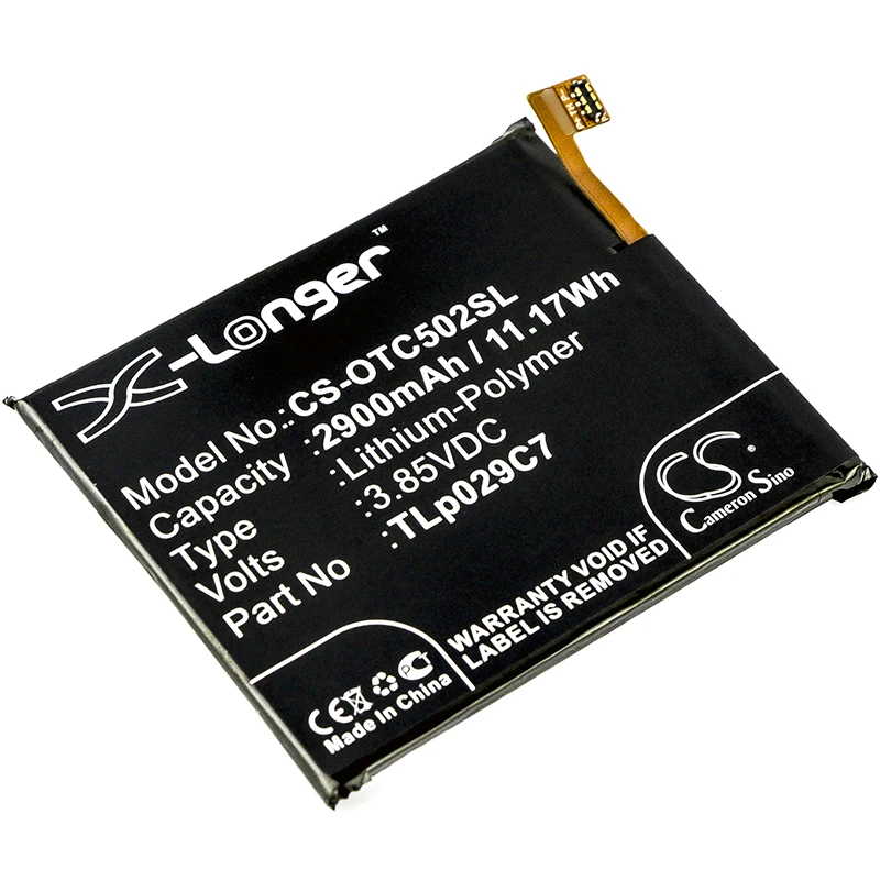 

UPGRADE Cameron Sino Battery For Alcatel One Touch Idol 3C,One Touch Idol 3C TD-LTE,OT5026D