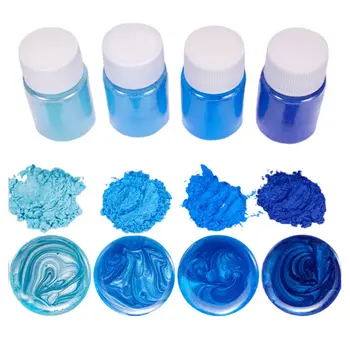 

4Pcs/set Mixed Color Resin Jewelry DIY Making Craft Glowing Powder Luminous Pigment Set Crystal Epoxy Material