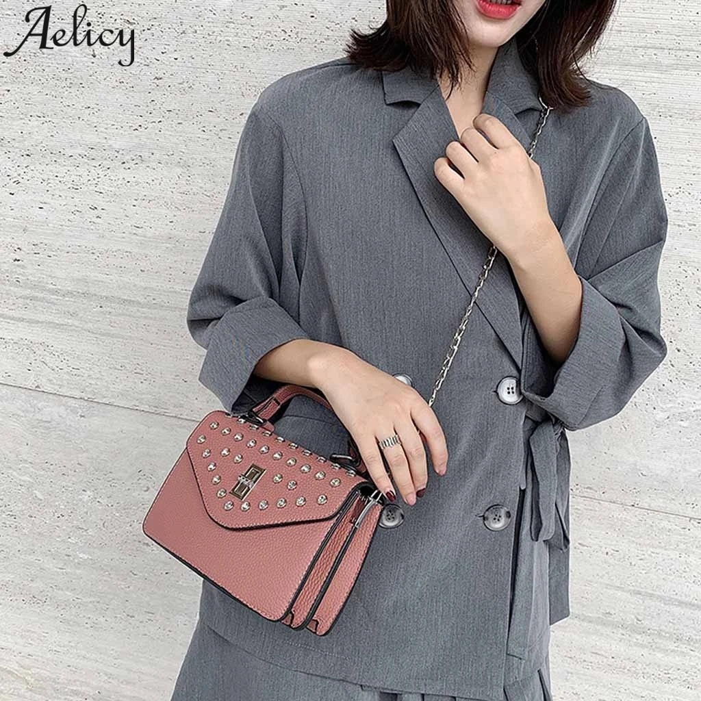Aelicy сумка через плечо с застежкой для женщин женская новая дикая на шнурках