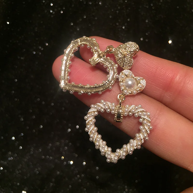Серьги с жемчугом из серебра 925 пробы женские серьги для