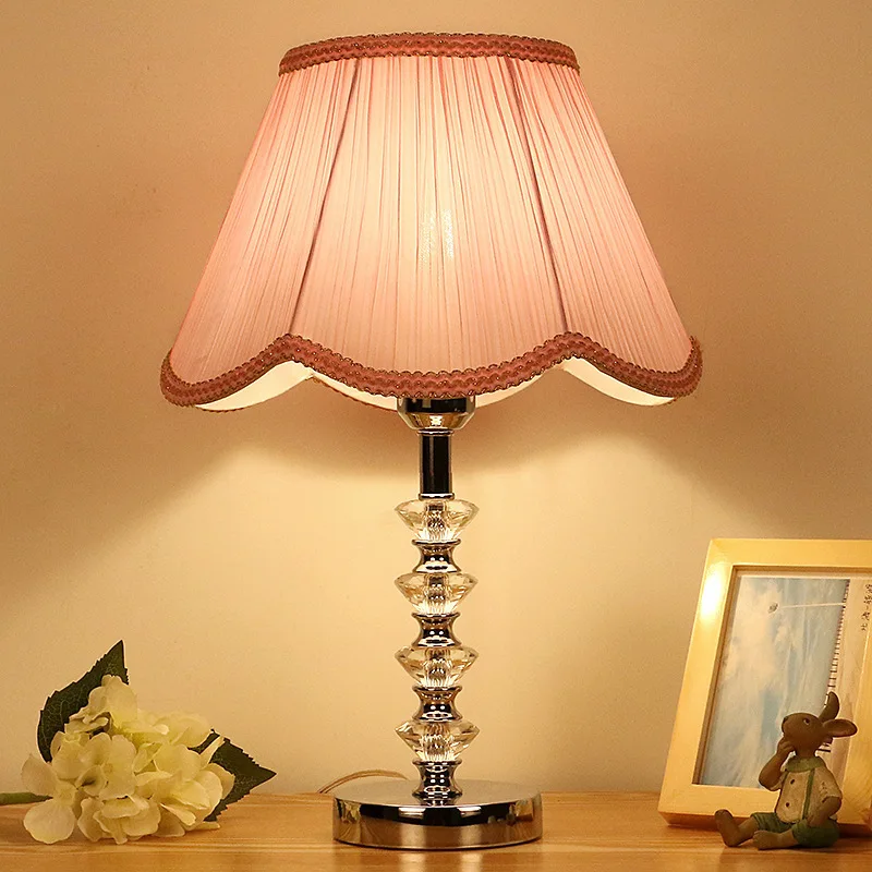 

Desk Table Lamp crystal K9 home lights decor table lights bulb lamp modern home decoration table lamps bedroom bedside lamp E27