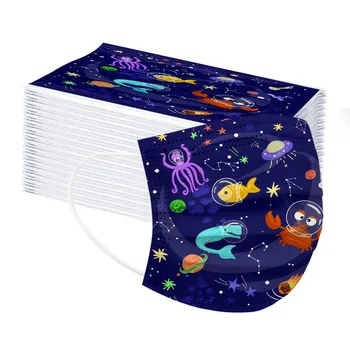 

Children's 10/30/50/80PC Star Printed Breathable Disposable Mask In Stock Print Facemask One time Disposable Face mask For Child