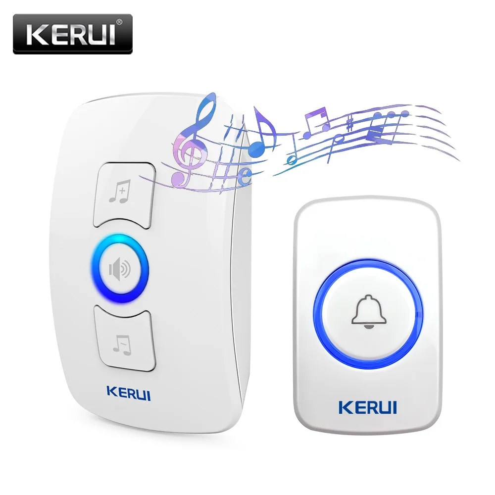

KERUI M525 Smart Doorbell Multifunctional Wireless Doorbell with 32 Songs Support Multiple Doorbell Transmitter Welcome Chime