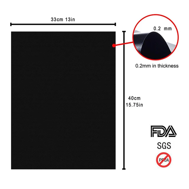 3Db Non Stick Bbq Grill Mat Outdoor Picn Cooking Barbecue Sütő Tool Forró Értékesíthető Pad Sütőlap Hordozható - Image 3