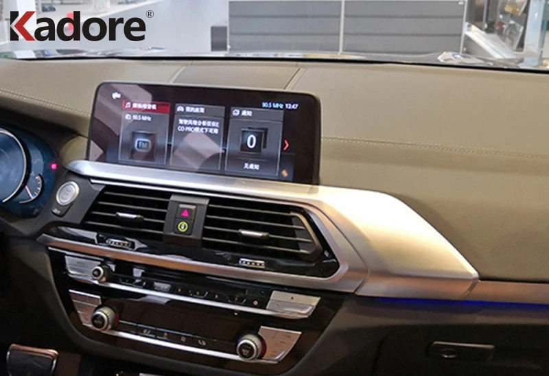 Для BMW X3 X4 2018 2019 панель управления из углеродного волокна крышка отделка