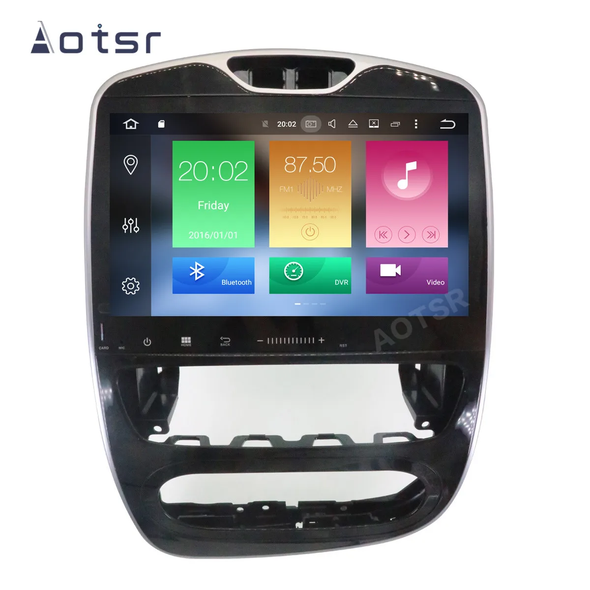 Автомагнитола AOTSR 2 Din Android 10 для Renault Clio 2017 2018 мультимедийный плеер стерео GPS