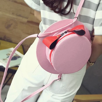 

2020 New Fashion PU Ladies Handbag Women Summer Shoulder Bag Cute Cap Shape Circle Shoulder Bag For Women
