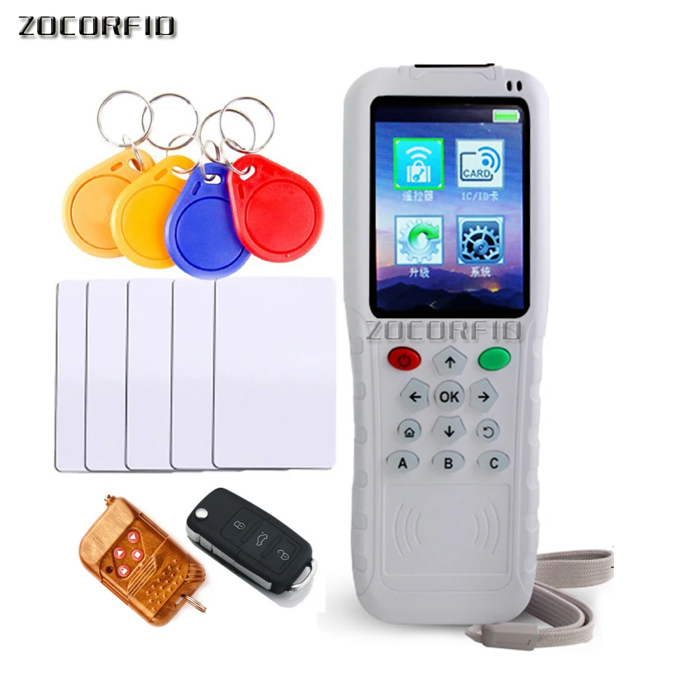RFID and car key/Garage door remote duplicator/remote copier and RFID copier 125KHZ/13.56MHZ