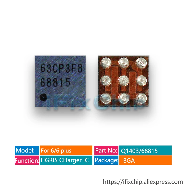 50 шт./лот Q1403 CSD68815W15 для iPhone 6 /6 S plus/6 plus 68815 P USB зарядное устройство IC 5S Q4 микросхема