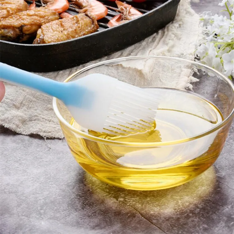 Pastry Brushes-BBQ cake oil brush for barbecue grill -heat resistant Silicone Basting Brushes for cooking kitchen brush