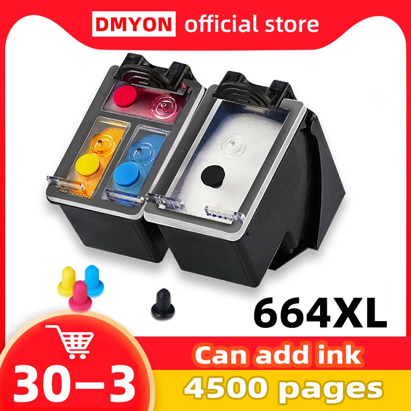 Cartucho de tinta de repuesto 664 XL, Compatible con impresora Hp 664  Deskjet 2135, 1115, 3635, 2138, 3636, 3638, 4535, 4536, 4538, 4675, 4676,  4678|Cartuchos de tinta| - AliExpress