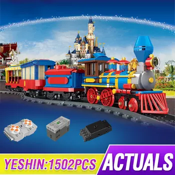 

Mould King City Motorized Remote Control Cargo Train Hobby Train And Station Model Building Block Boy Brick Power Kids Toys Gift