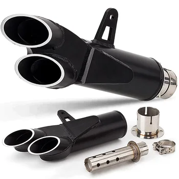 

universal 51mm motorcycle exhaust pipe toce muffler escape moto with db killer for r6 cbr1000 z400 gsxr750 sv650 mt07 s1000rr r3