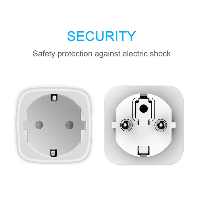 Tomada Inteligente de Casa Wifi Conectado Soquete com Temporizador ue Reino Unido Adaptador Tomada Tuya 16a Monitor Energia Funciona com Alexa Google Assistente - Image 2