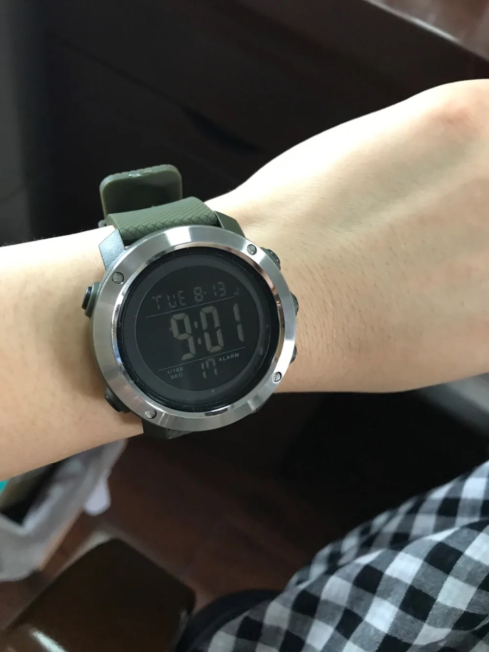 Xiaomi ALIFIT цифровые водонепроницаемые часы smartwatch для мужчин подсветка светящийся дисплей Календарь Будильник Секундомер обратный отсчет спортивные часы
