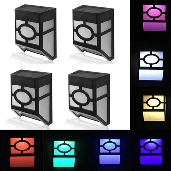 

LED Solar Light Waterproof IP65 Outdoor Lighting Durable Modern Solar Wall Lamp 1/2 LED Energy saving Garden Yard Landscape Lamp