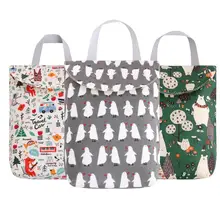 Многофункциональная сумка-Органайзер для детских подгузников многоразовая водонепроницаемая сумка с модными принтами Влажная/сухая сумка для хранения Мумия дорожная сумка для подгузников