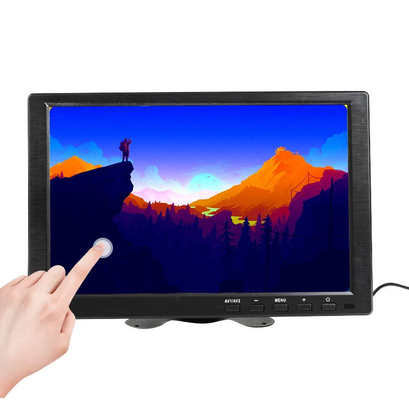 Pаспродажа 10,1 дюймов ips HDMI емкостный сенсорный экран 1280x800 СВЕТОДИОДНЫЙ монитор для PS3 4 Windows 7 8 10 VGA AV USB компьютер светодиодный PC Автомобильный дисплей