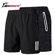 Быстросохнущие камуфляжные мужские шорты для бега с карманом на молнии, мужские шорты для тренировок, фитнеса, бодибилдинга, спортзала, спортивные шорты