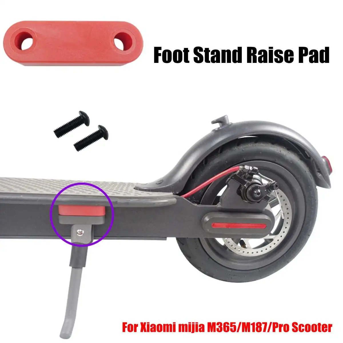 10PSC/set For Xiaomi M365 Pro Accessories Electric Scooter Rear Fender Wing Mudguard Shock Absorption Accessories