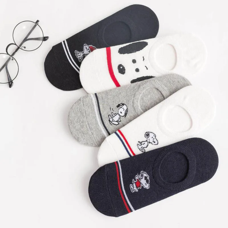 Японские новые женские невидимые милые носки для щенков, Нескользящие силиконовые носки-башмачки с закрытым носком